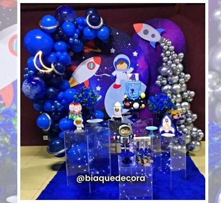 Decoração de Festa Infantil Para Menino no Tema Astronauta