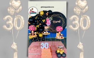 Decoração de festa adulta feminina 30 anos