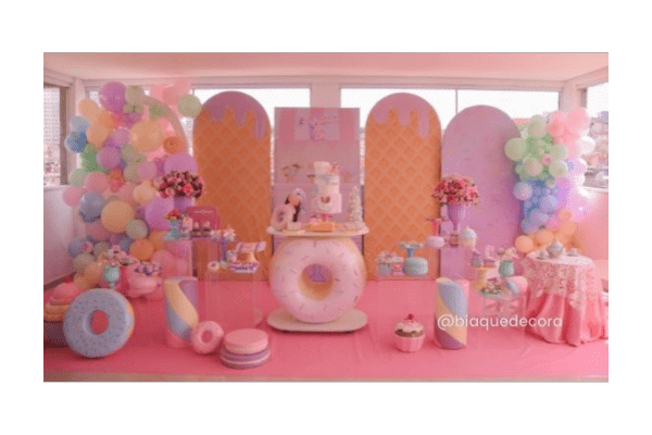 decoração de festa infantil tema confeitaria
