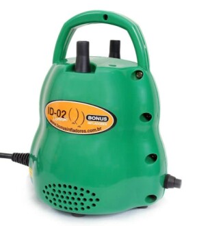 Inflador Bomba Compressor de Balão ID-02 Domestic Bico Duplo 110v (Verde)