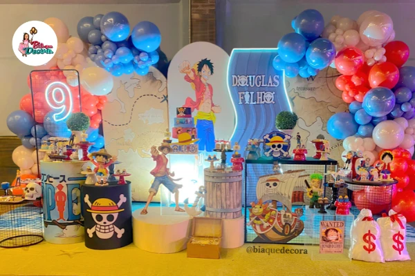 Decoração de festa tema One Piece