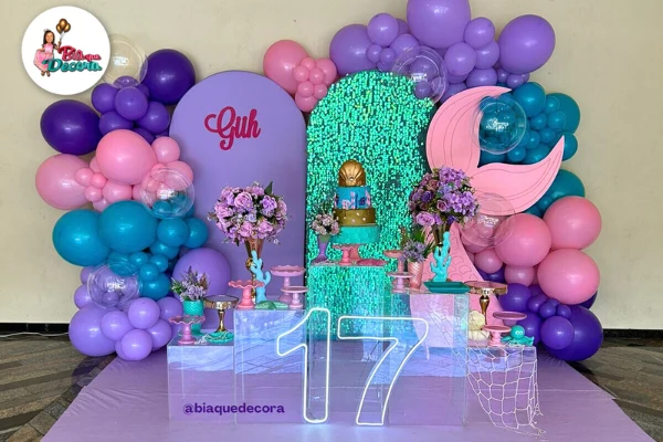 decoração de aniversário feminino diferente tema sereia